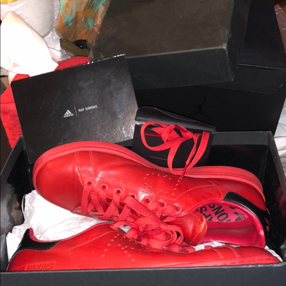 Red Adidas Stan Smith Raf Simons - Picture 6 of 7